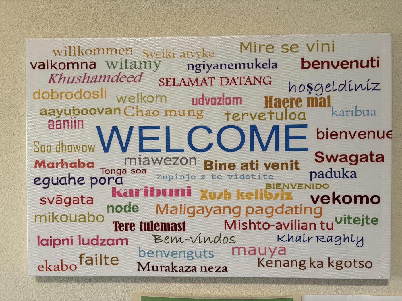 Welcome in every language